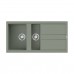 Omoikiri Kitagawa 100-2-WG Кухонная мойка Artceramic 100x51 см, цвет: wind green 4993252