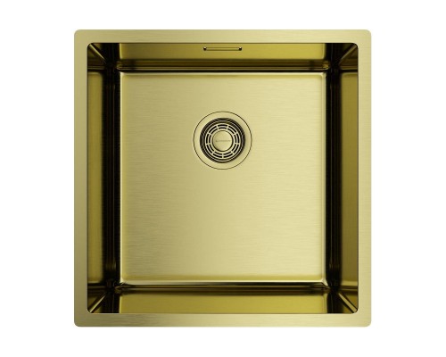 Omoikiri Tadzava 44-U/I Ultra-LG Кухонная мойка нерж. сталь 44x44 см, цвет: светлое золото 4993264