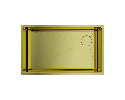 Omoikiri Taki 74-U/IF Side-LG Кухонная мойка нерж. сталь 74x44 см, цвет: светлое золото 4993171