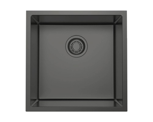 Omoikiri Tadzava 44-U/I Ultra-GM Кухонная мойка нерж. сталь 44x44 см, цвет: вороненая сталь 4993265