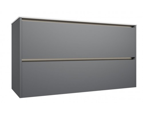 Allen Brau Activity Тумба под раковину 120x46x66,2 см, цвет: платина/олива 1.34015.PGM