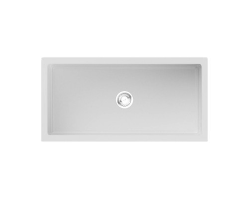 Omoikiri Mikura 91-WH Glossy Кухонная мойка Natceramic 91x46 см, цвет: белый 4993260