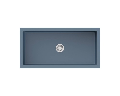 Omoikiri Mikura 91-SB Кухонная мойка Natceramic 91x46 см, цвет: smoky blue 4997089