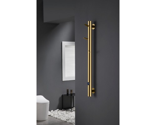Boheme Oak Полотенцесушитель электрический 20,1x150h см, подключение нижнее, цвет: gold 724-G