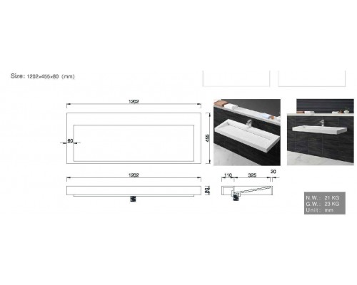 Armadi Art Flat Столешница 120,2х45,5х8h см, цвет: белый 859-120-1 Armadi Art Flat Столешница 120,2х45,5х8h см, цвет: белый 859-120-1