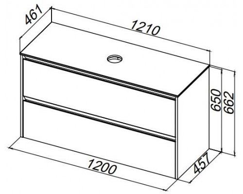 Allen Brau Activity Тумба под раковину 120x46x66,2 см, цвет: платина/олива 1.34015.PGM