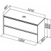 Allen Brau Activity Тумба под раковину 120x46x66,2 см, цвет: платина/олива 1.34015.PGM
