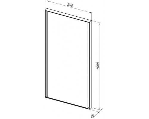 Allen Brau Infinity Зеркало подвесное прямоугольное с подсветкой 50x100 см, цвет: белый 1.21021.WT Allen Brau Infinity Зеркало подвесное прямоугольное с подсветкой 50x100 см, цвет: белый 1.21021.WT