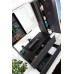 Armadi Art Vallessi Зеркальный шкаф подвесной с подсветкой 80x13x65h см, цвет: антрацит 547-A matt