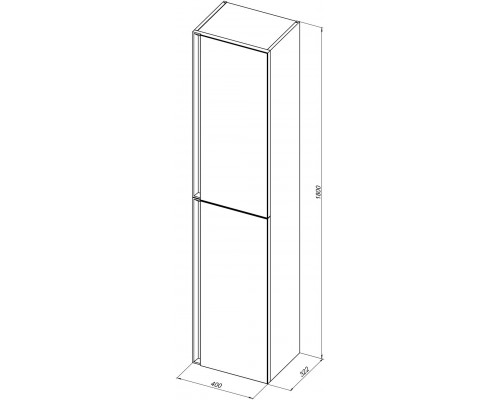 Allen Brau Eclipse Шкаф-пенал подвесной 40x32,2x180h см, цвет: олива матовый 1.E1005.CGM Allen Brau Eclipse Шкаф-пенал подвесной 40x32,2x180h см, цвет: олива матовый 1.E1005.CGM
