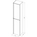 Allen Brau Eclipse Шкаф-пенал подвесной 40x32,2x180h см, цвет: олива матовый 1.E1005.CGM