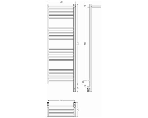 Сунержа Богема 3.0 с 1 п. Полотенцесушитель электр. 40x120h см, правое, мат. черный 31-5807-1240 Сунержа Богема 3.0 с 1 п. Полотенцесушитель электр. 40x120h см, правое, мат. черный 31-5807-1240