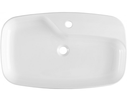 Allen Brau Liberty Раковина чаша 70x43x9h см с 1 отверстием, цвет: белый 4.32011.20