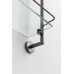 Allen Brau Priority Полочка стеклянная подвесная 41,77x13,8x40,8h см, цвет: графит браш 6.31015-MG