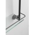 Allen Brau Priority Полочка стеклянная подвесная 41,77x13,8x40,8h см, цвет: графит браш 6.31015-MG