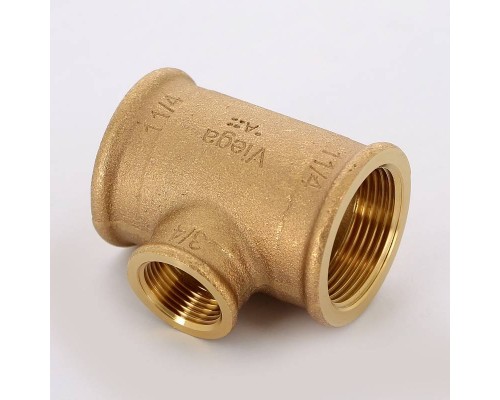 Тройник В бронза VIEGA 1 1/4" x 3/4" x 1 1/4"