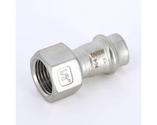 Муфта В-пресс IBP 15 x 1/2" нерж.сталь Муфта В-пресс IBP 15 x 1/2" нерж.сталь