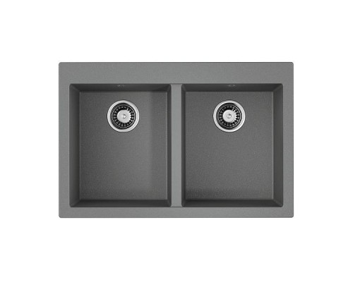 Omoikiri Bosen 80-2-GR Кухонная мойка Tetogranit 80x53 см, цвет: leningrad grey 4993569