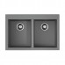 Omoikiri Bosen 80-2-GR Кухонная мойка Tetogranit 80x53 см, цвет: leningrad grey 4993569