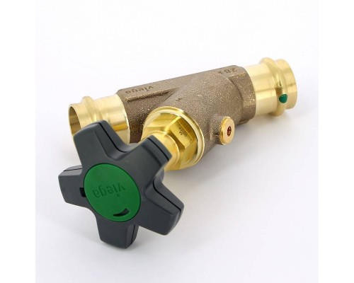 Вентиль наклонный полнопроходной Easytop с SC-Contur Viega 25