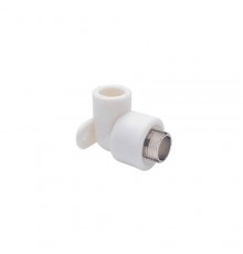 Угольник PP-R бел комб Дн25х3/4" НР с креплением PRO VALFEX 10121125-PRO