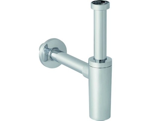 Сифон бутылочный Geberit для умывальника, горизонт. выпуск, d 32 мм, G 1 1/4", хром