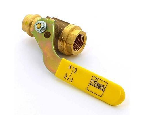 Кран пресс-В газовый бронза Profipress G VIEGA 18x1/2" (T до 650"C)