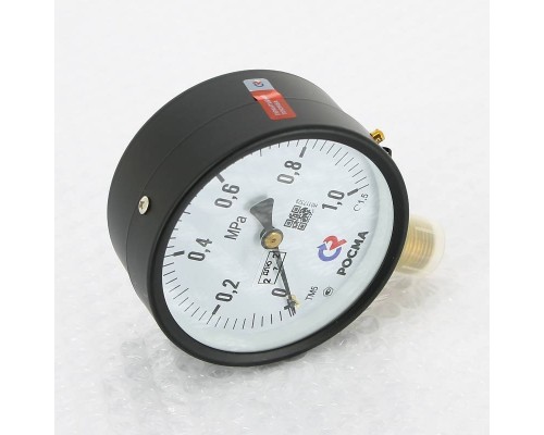 Манометр Росма ТМ-510 P.00 100/10 (1/2", 0-10 бар, 1,5) радиальный