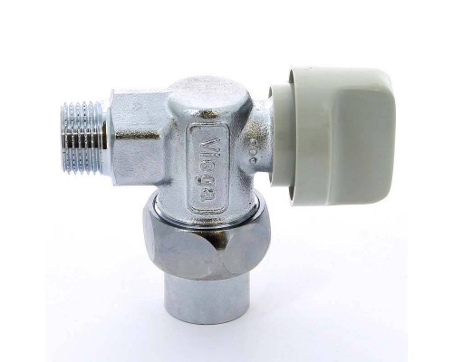 Кран НН газовый угловой с автоматическим термоотсекателем Viega 1/2"