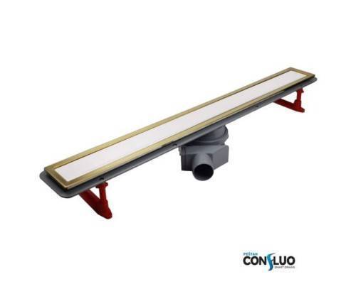 Лоток душевой PESTAN Confluo Premium Line 450 White Glass Gold Лоток душевой PESTAN Confluo Premium Line 450 White Glass Gold