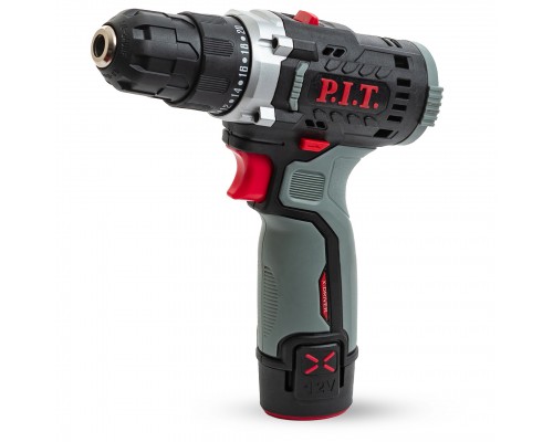 Дрель PIT аккумуляторная PBM12K-10A/2 X-DRIVER (12В,25Нм, патр10 мм, 2ск, 2АКБ 1,5Ач,ЗУ,кейс)