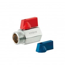 Кран VIEIR мини 1/2" ВН красные/синие ручки (200/10) VRFH3