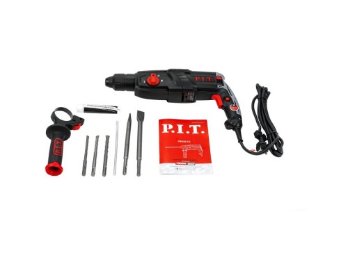 Перфоратор P.I.T. PBH28-C5 (3-реж.гор.1050Вт.3,2дж.SDS+ пласт.кейс,3 бура,зуб,макс.бур 28мм)