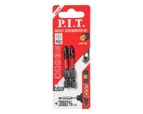 Бита ударная P.I.T. PH2x50 мм (2) арт. ASDR01-50PH2