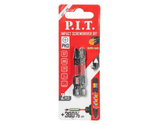 Бита ударная P.I.T. PH3x50 мм (2) арт. ASDR01-50PH3