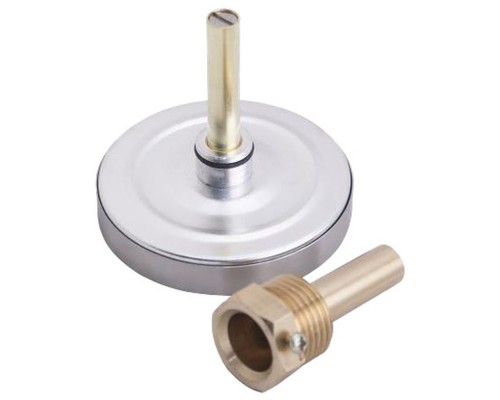 Термометр Gappo биметаллический с погружной гильзой 1/2" x 0-120 гр.