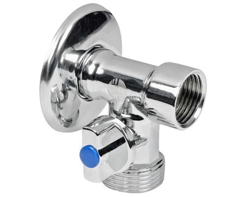 Кран-тройник для сантехнических приборов 1/2*3/4*1/2 левый VALFEX (VF.256.N.05)