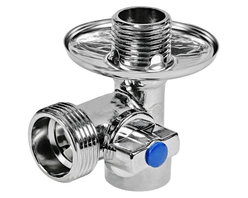 Кран-тройник для сантехнических приборов 1/2*3/4*1/2 левый VALFEX (VF.256.N.05)