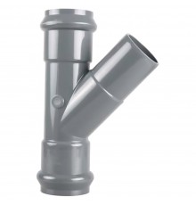 Тройник напорный НПВХ 110*110*45гр. мм ХЕМКОР