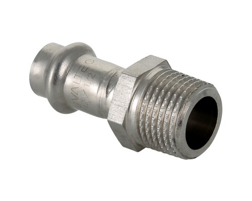 Соединитель из нержавеющей стали НР 28х3/4 с наружной резьбой Valtec, (VTi.901) (уп. 5 шт)