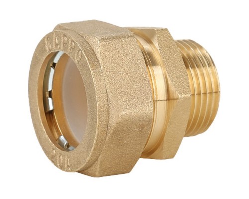 Муфта Gappo обжимная прямая с наружной резьбой 15 х 3/4"