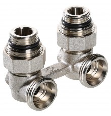 Узел нижнего подключения панельного радиатора угловой 1/2"х3/4" (Valtec VT.345.KNA.E04)