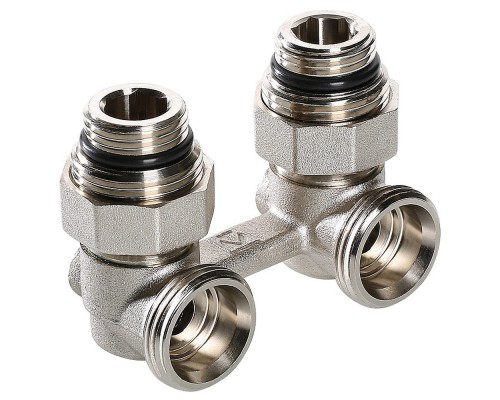 Узел нижнего подключения панельного радиатора угловой 1/2"х3/4" (Valtec VT.345.KNA.E04)