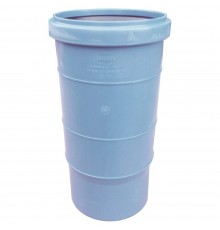 Патрубок компенсационный ПП 110 мм учетверенный длины Синикон Rain Flow с растр. голубой (уп.15 шт)