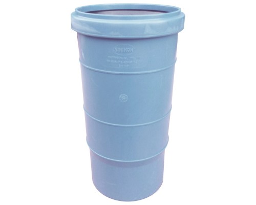 Патрубок компенсационный ПП 110 мм учетверенный длины Синикон Rain Flow с растр. голубой (уп.15 шт)