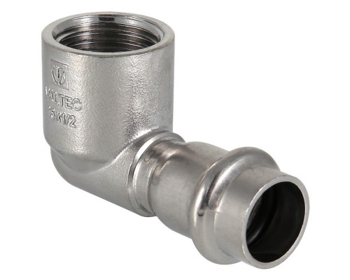 Угольник из нержавеющей стали ВР 28х3/4 с внутренней резьбой Valtec, (VTi.952) (уп. 5 шт)