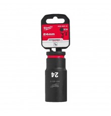 Головка Milwaukee 1/2" ударная удлиненная SHOCKWAVE 24мм