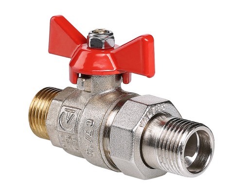 Кран шаровый с накидной гайкой НН наружная наружная резьба 1/2" (Valtec VT.226) уп 10 шт