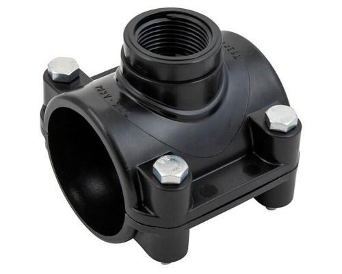 Седелка ПНД компрессионная ВР 75*1" внутренняя резьба (Политэк)