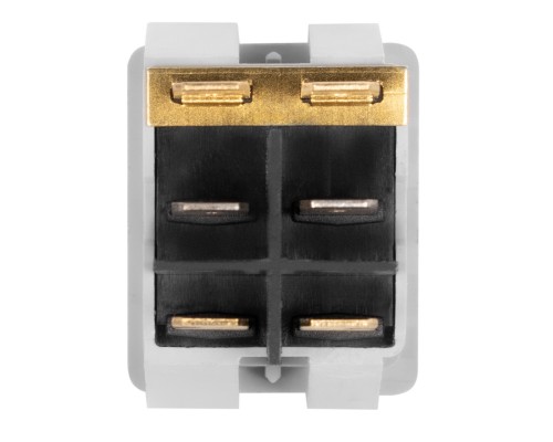 Выключат.клавишный C6003P/С6003PL зеленая линза, серый корпус